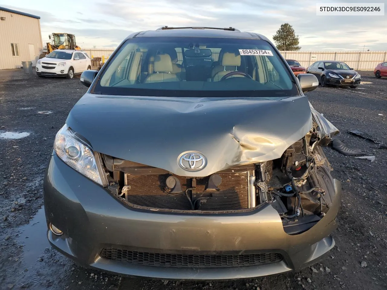 2014 Toyota Sienna Xle VIN: 5TDDK3DC9ES092246 Lot: 80453754