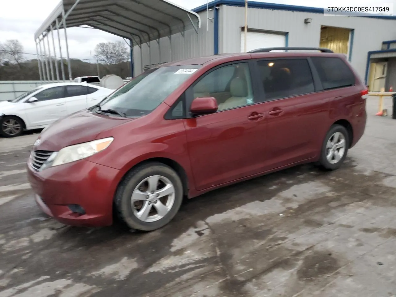 2014 Toyota Sienna Le VIN: 5TDKK3DC0ES417549 Lot: 80634044