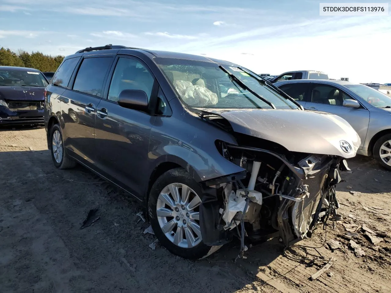 5TDDK3DC8FS113976 2015 Toyota Sienna Xle