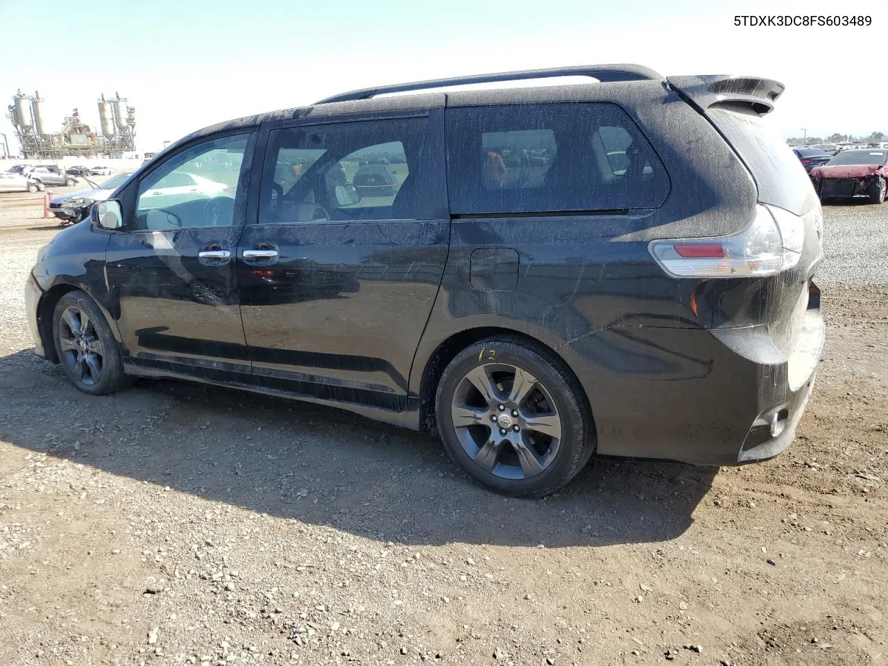 2015 Toyota Sienna Sport VIN: 5TDXK3DC8FS603489 Lot: 54225884