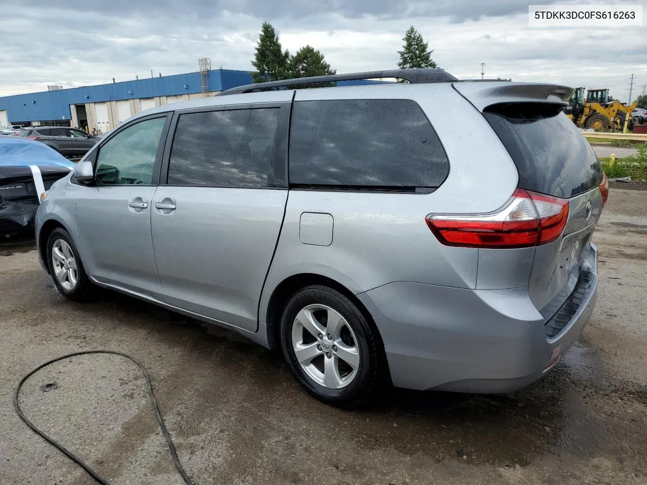 2015 Toyota Sienna Le VIN: 5TDKK3DC0FS616263 Lot: 56408794