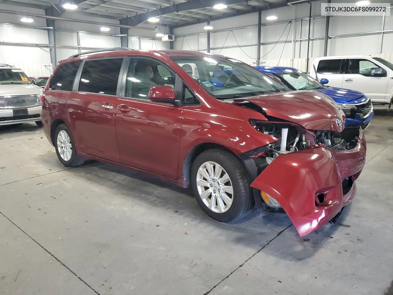 2015 Toyota Sienna Le VIN: 5TDJK3DC6FS099272 Lot: 57524504