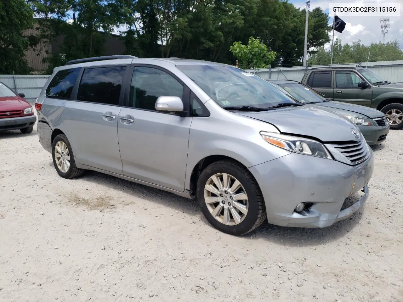 2015 Toyota Sienna Xle VIN: 5TDDK3DC2FS115156 Lot: 58519924