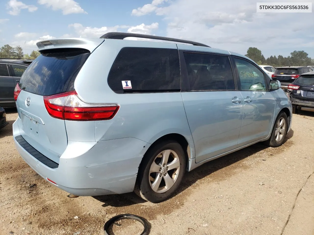 5TDKK3DC6FS563536 2015 Toyota Sienna Le