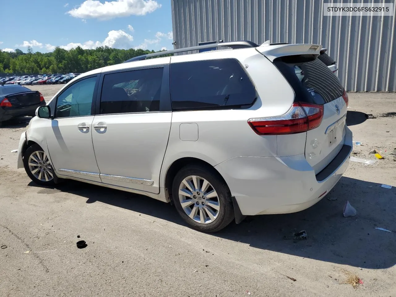 2015 Toyota Sienna Xle VIN: 5TDYK3DC6FS632915 Lot: 59237984