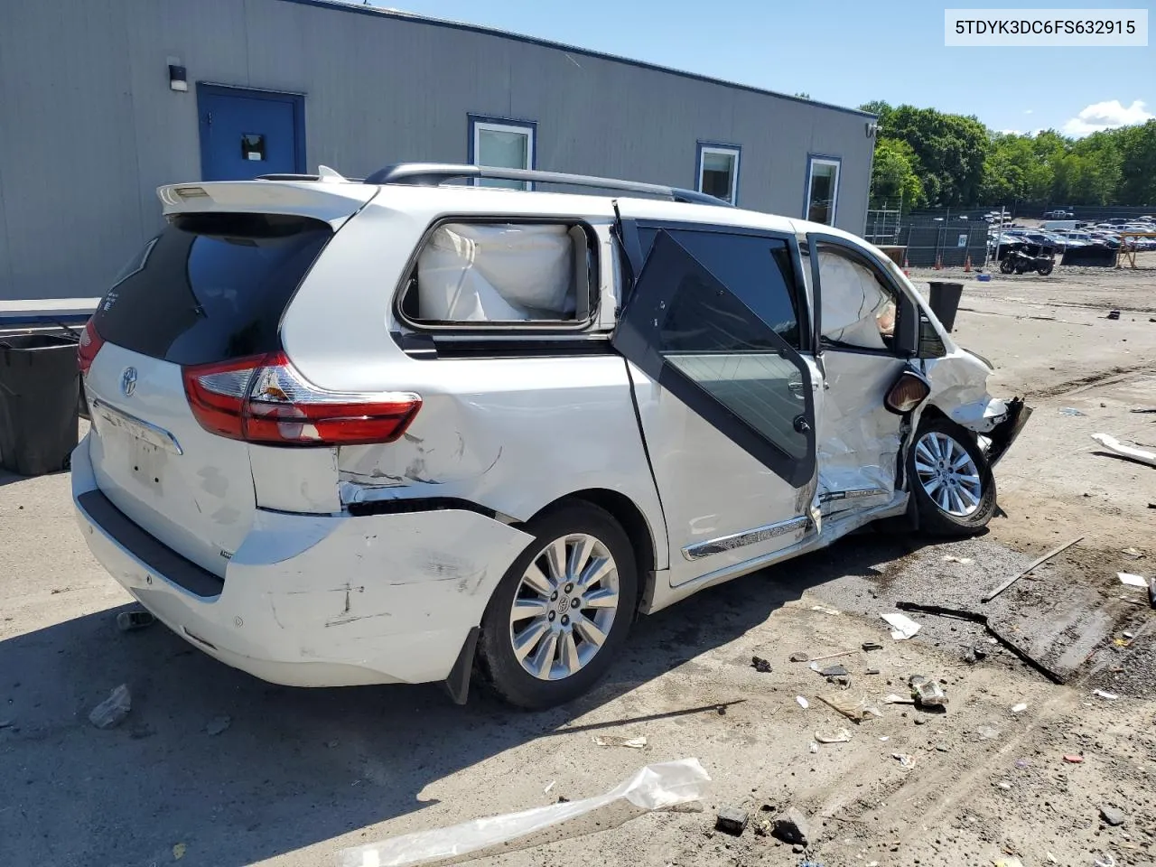 2015 Toyota Sienna Xle VIN: 5TDYK3DC6FS632915 Lot: 59237984