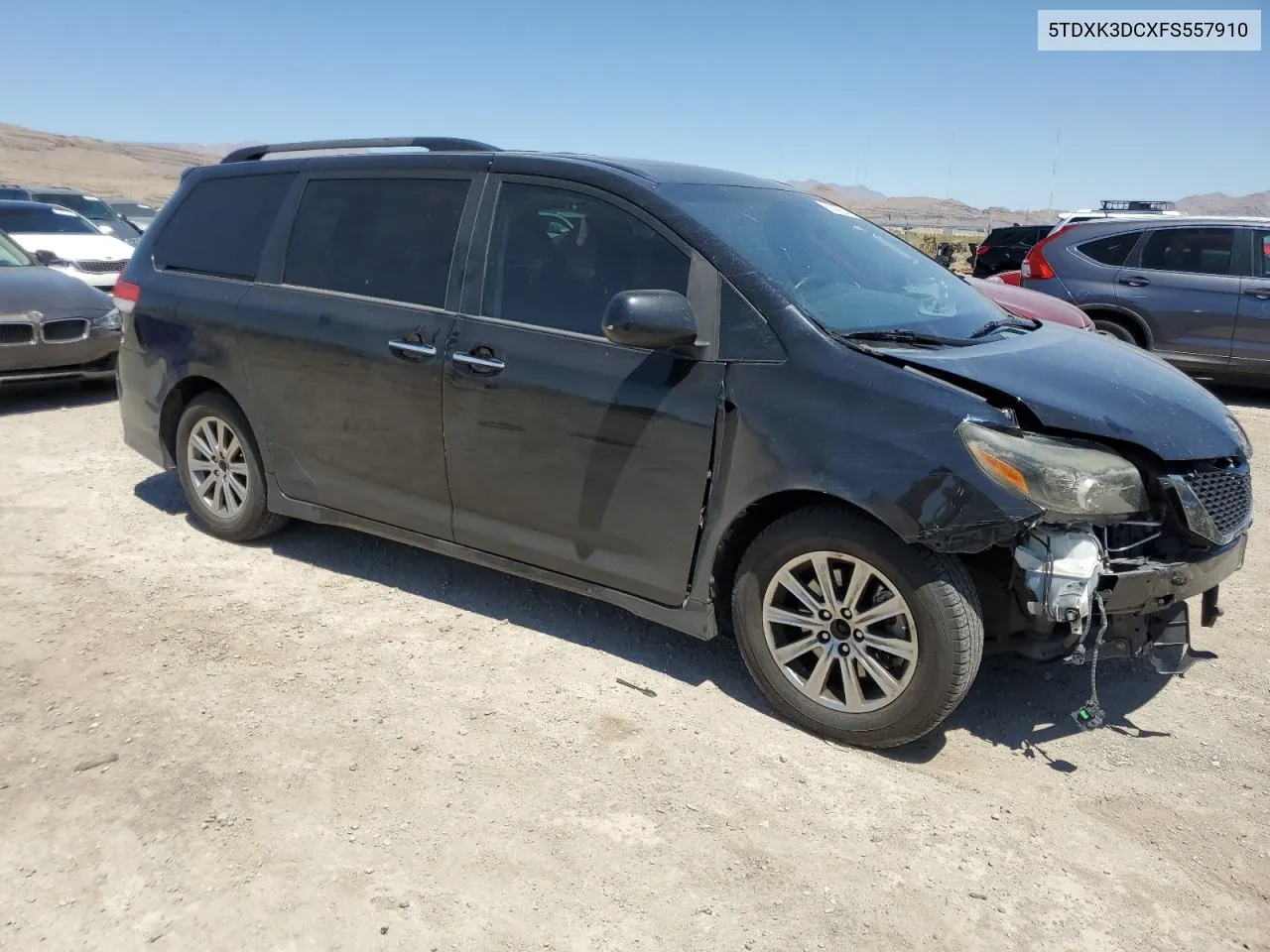 2015 Toyota Sienna Sport VIN: 5TDXK3DCXFS557910 Lot: 61456554