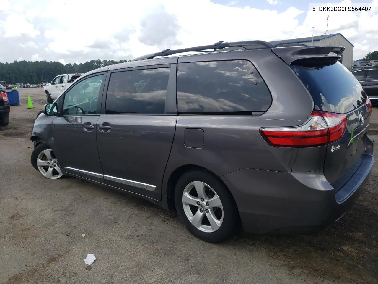 2015 Toyota Sienna Le VIN: 5TDKK3DC0FS564407 Lot: 61522574