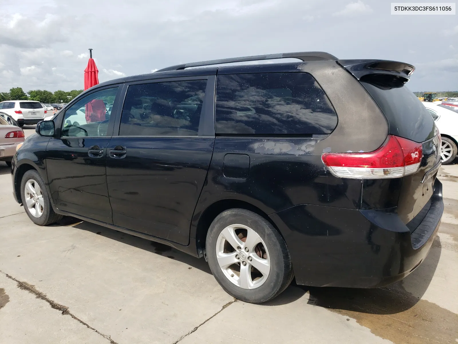 2015 Toyota Sienna Le VIN: 5TDKK3DC3FS611056 Lot: 62183374