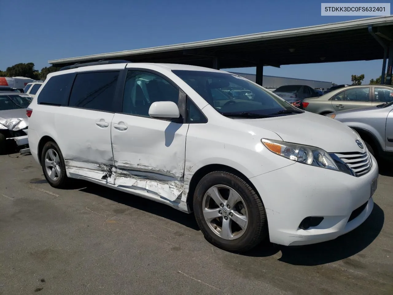 5TDKK3DC0FS632401 2015 Toyota Sienna Le