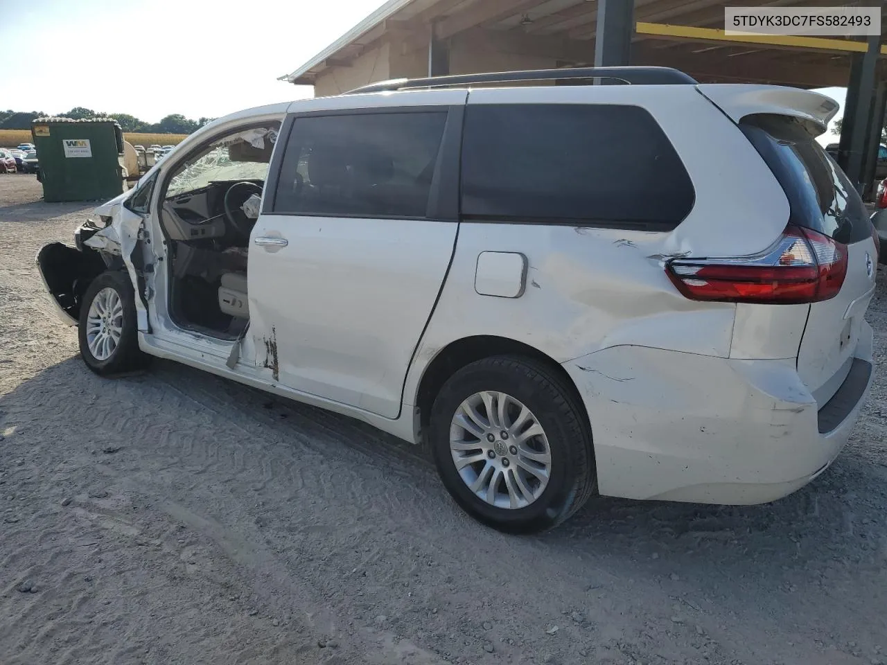 2015 Toyota Sienna Xle VIN: 5TDYK3DC7FS582493 Lot: 62876764