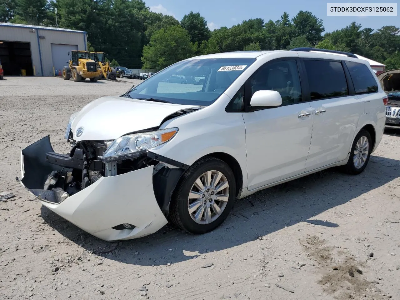 2015 Toyota Sienna Xle VIN: 5TDDK3DCXFS125062 Lot: 65163034