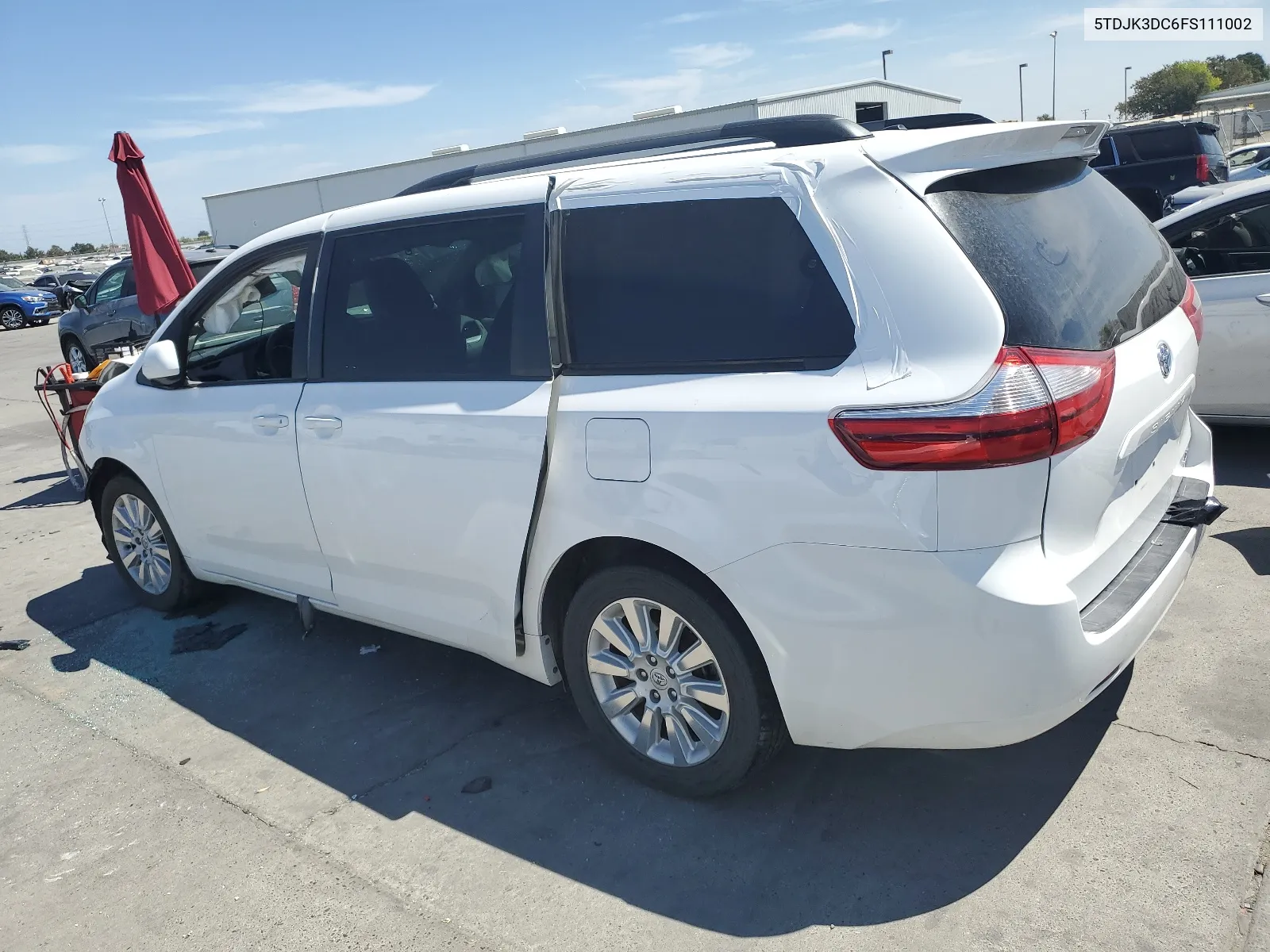 2015 Toyota Sienna Le VIN: 5TDJK3DC6FS111002 Lot: 65261974