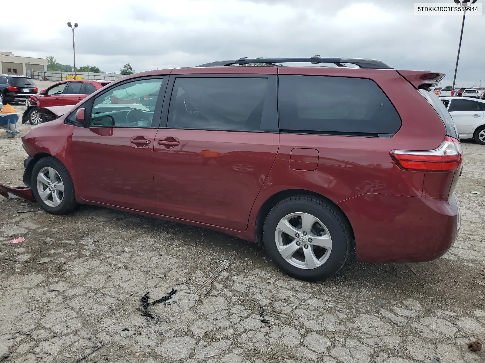 2015 Toyota Sienna Le VIN: 5TDKK3DC1FS559944 Lot: 65811194