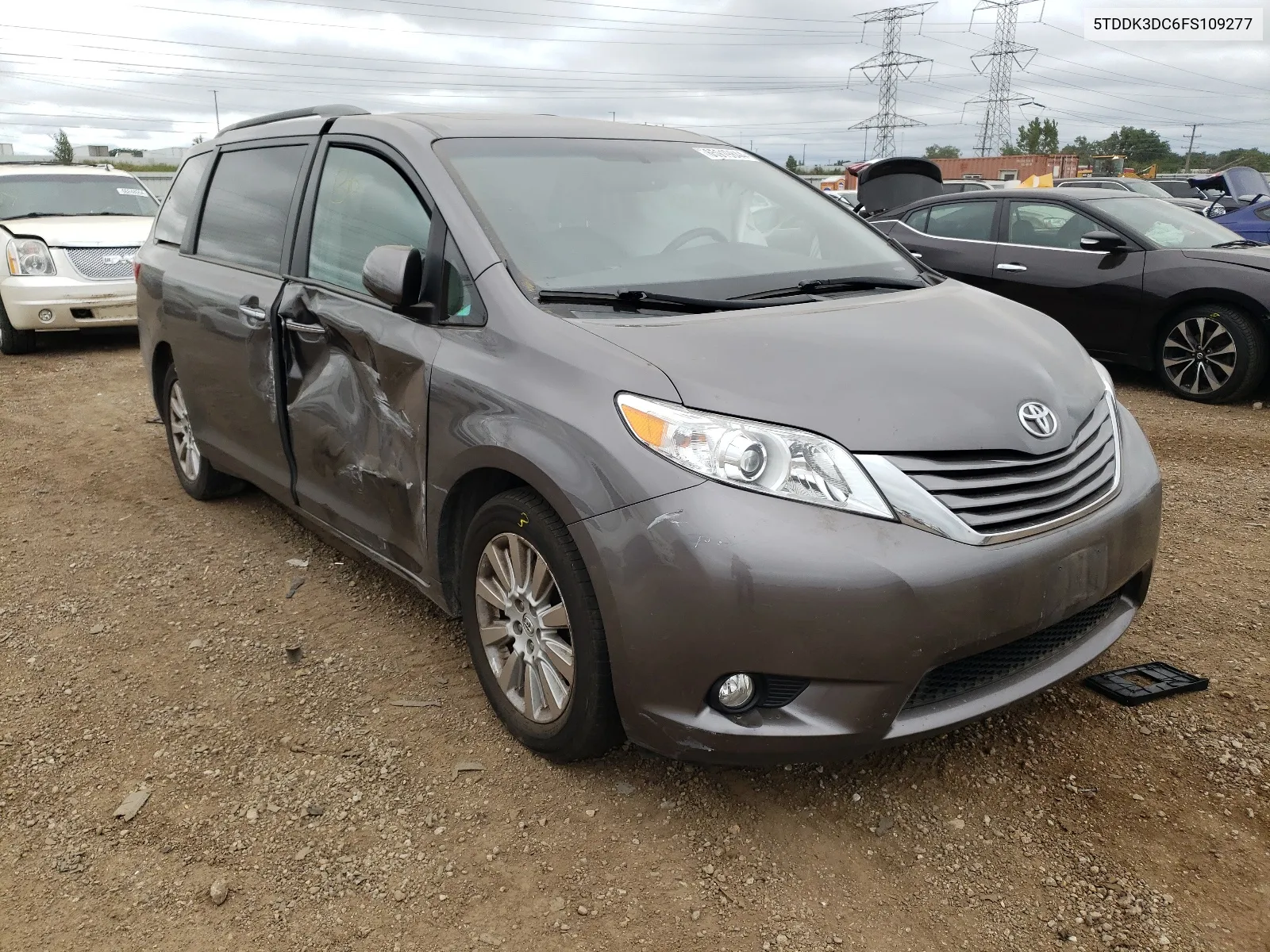 2015 Toyota Sienna Xle VIN: 5TDDK3DC6FS109277 Lot: 65919844