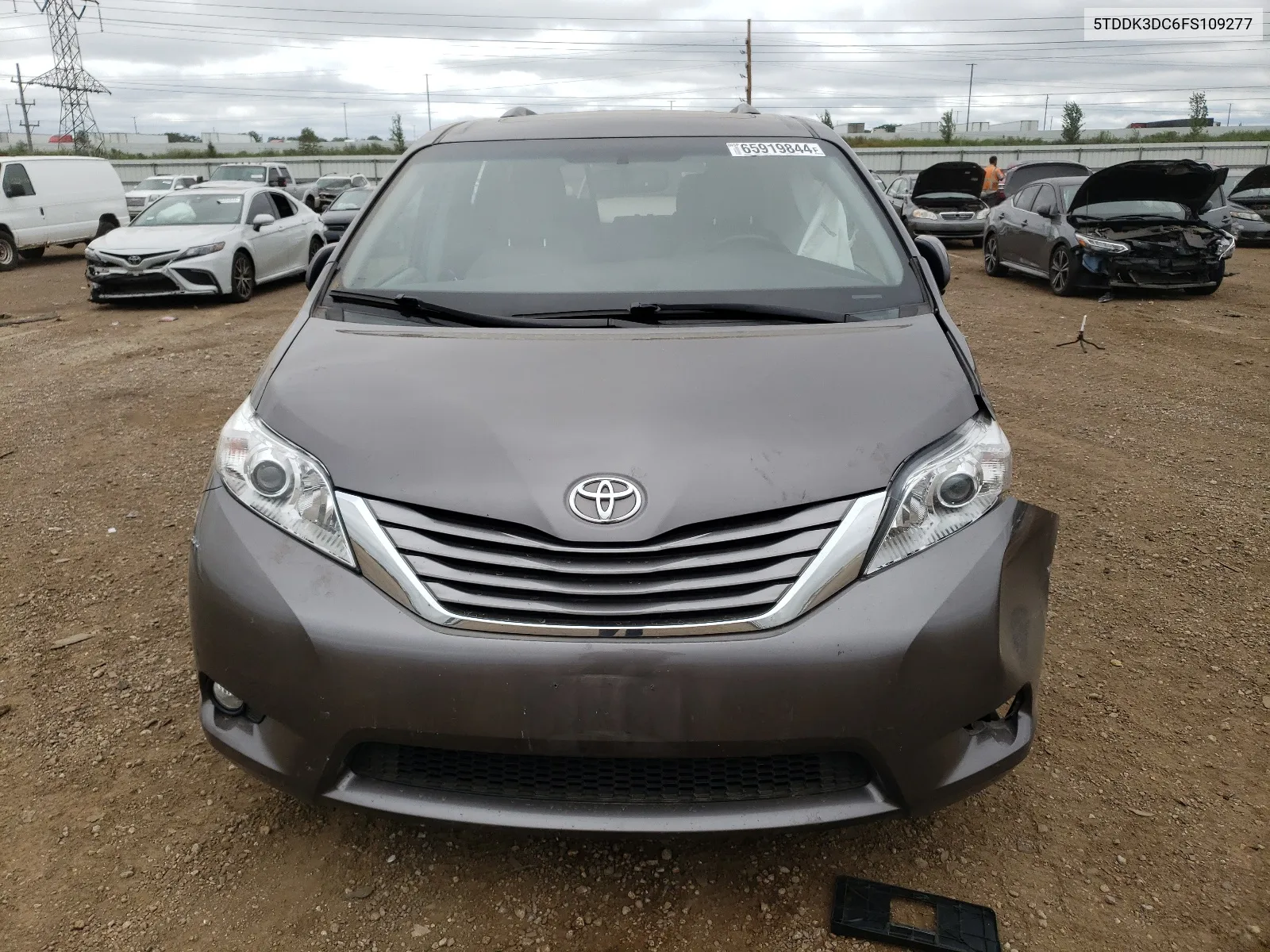 2015 Toyota Sienna Xle VIN: 5TDDK3DC6FS109277 Lot: 65919844