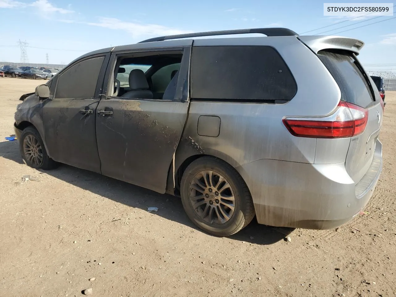 2015 Toyota Sienna Xle VIN: 5TDYK3DC2FS580599 Lot: 66578124