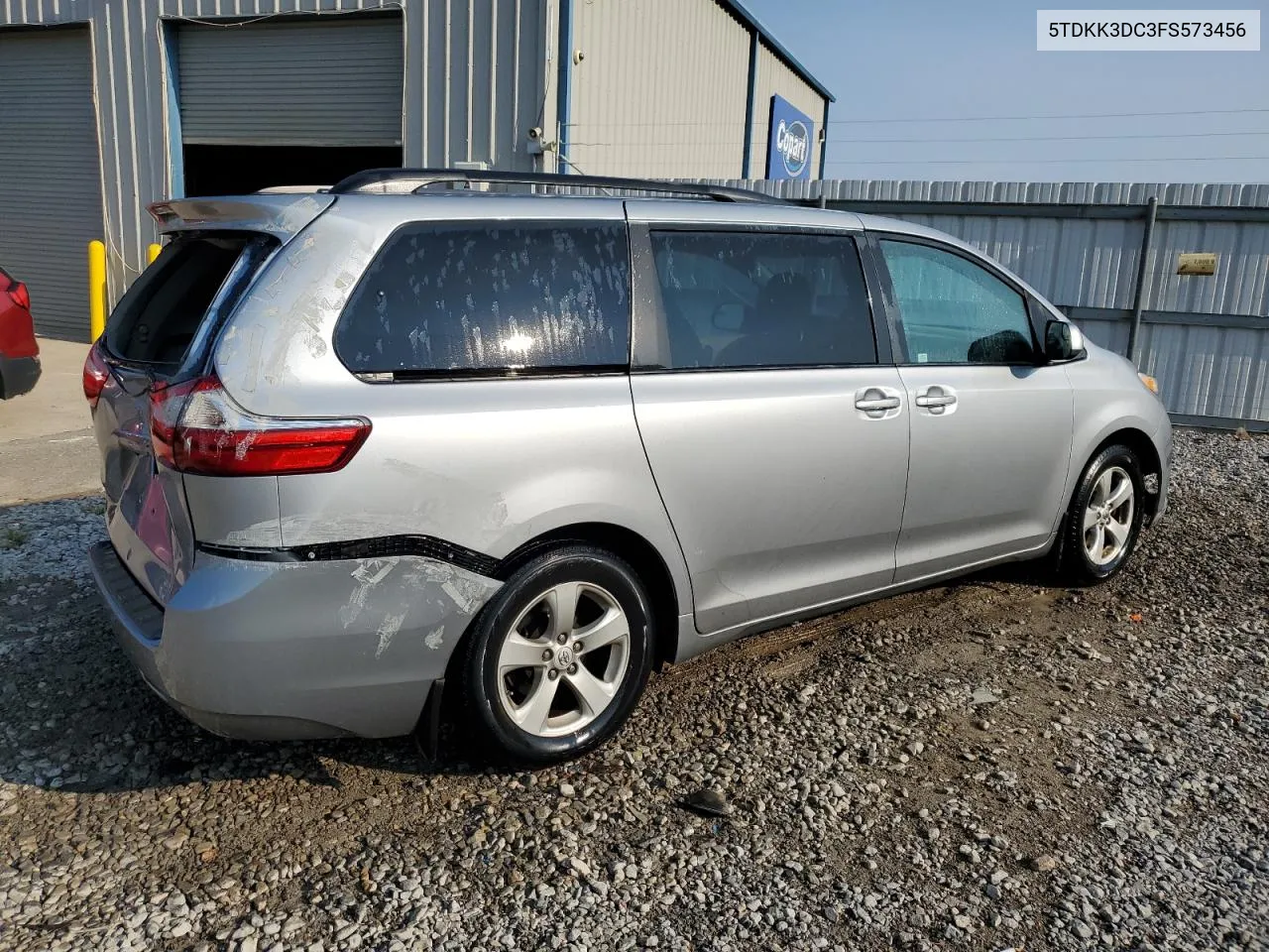 2015 Toyota Sienna Le VIN: 5TDKK3DC3FS573456 Lot: 66649004