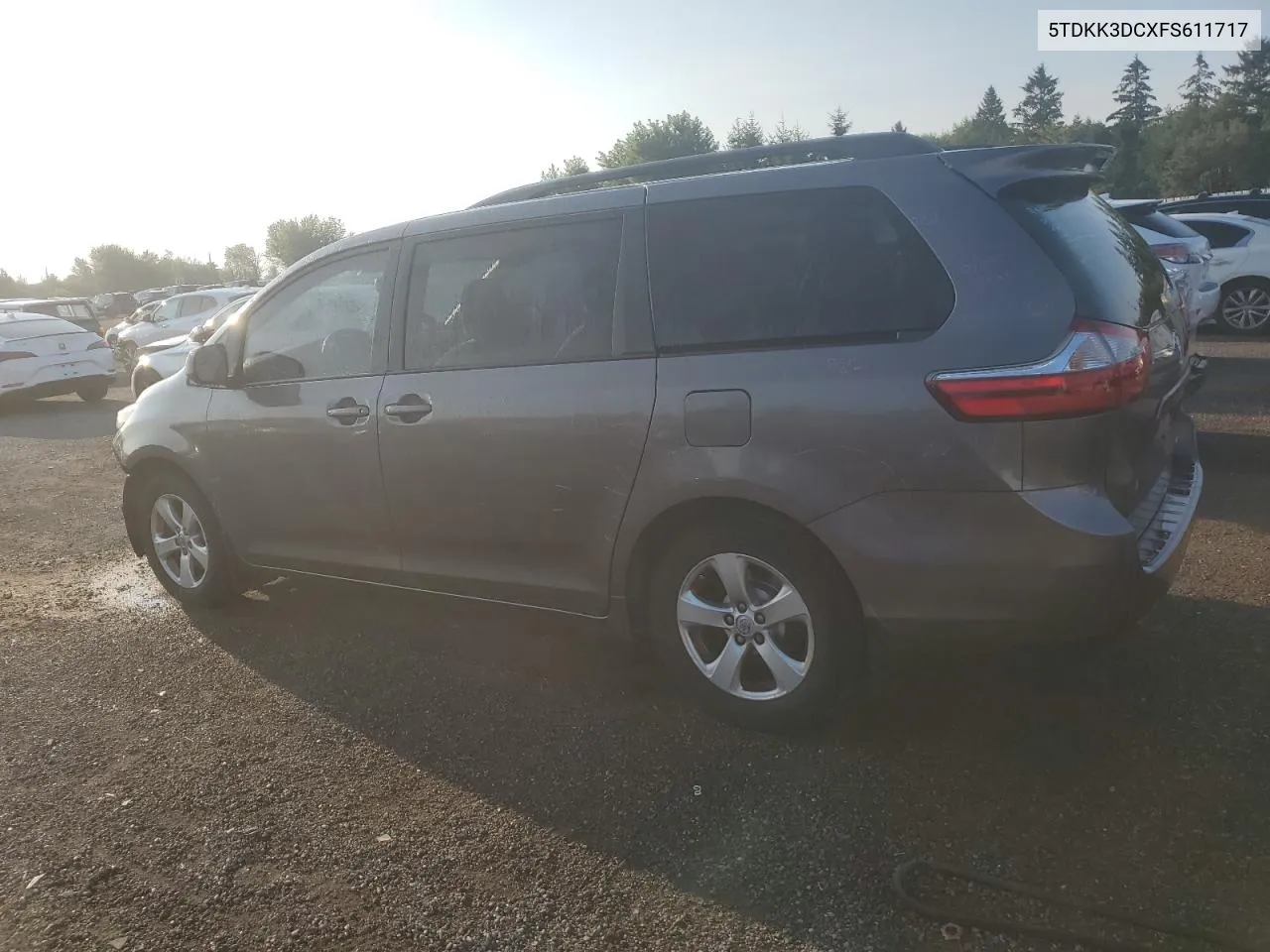 2015 Toyota Sienna Le VIN: 5TDKK3DCXFS611717 Lot: 66882674