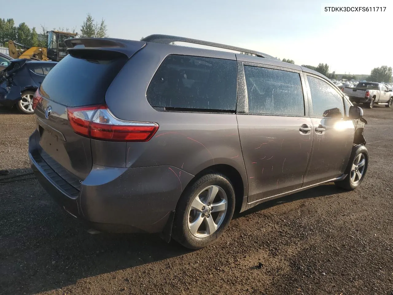 2015 Toyota Sienna Le VIN: 5TDKK3DCXFS611717 Lot: 66882674