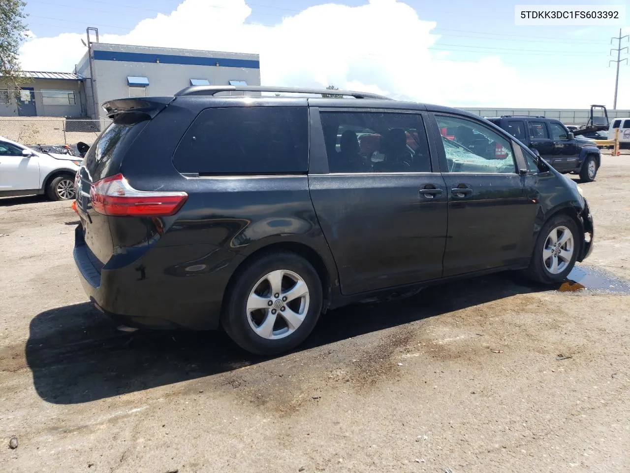 2015 Toyota Sienna Le VIN: 5TDKK3DC1FS603392 Lot: 66977364