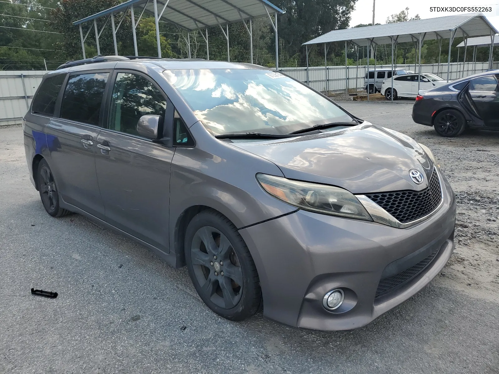 2015 Toyota Sienna Sport VIN: 5TDXK3DC0FS552263 Lot: 67236174