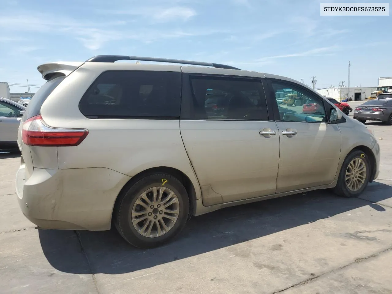 2015 Toyota Sienna Xle VIN: 5TDYK3DC0FS673525 Lot: 67980764