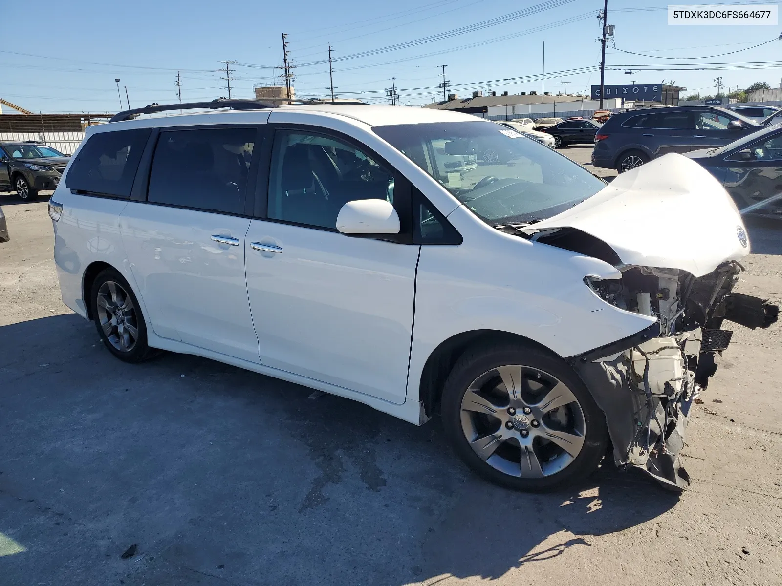 2015 Toyota Sienna Sport VIN: 5TDXK3DC6FS664677 Lot: 68308804