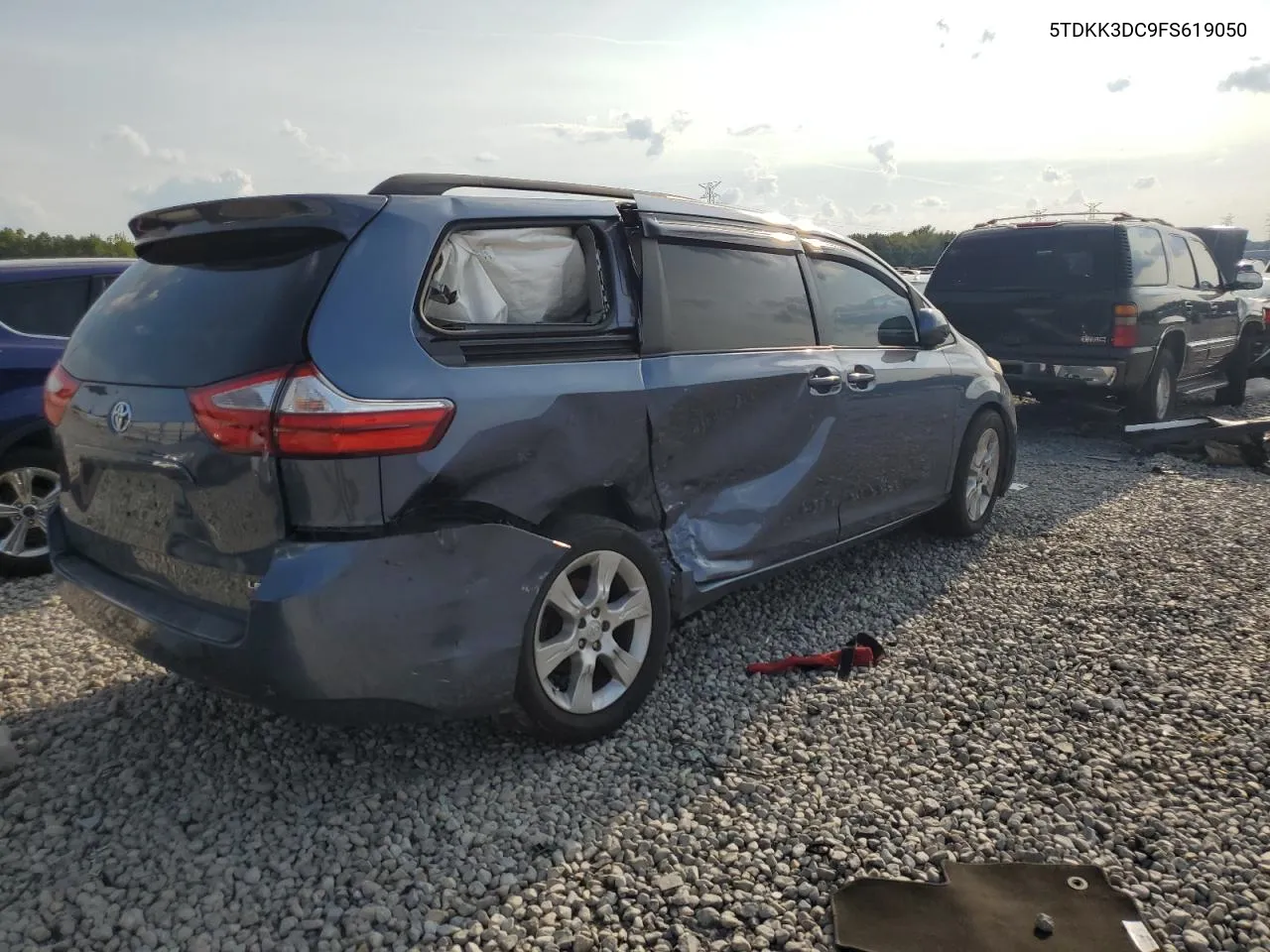 2015 Toyota Sienna Le VIN: 5TDKK3DC9FS619050 Lot: 68645894