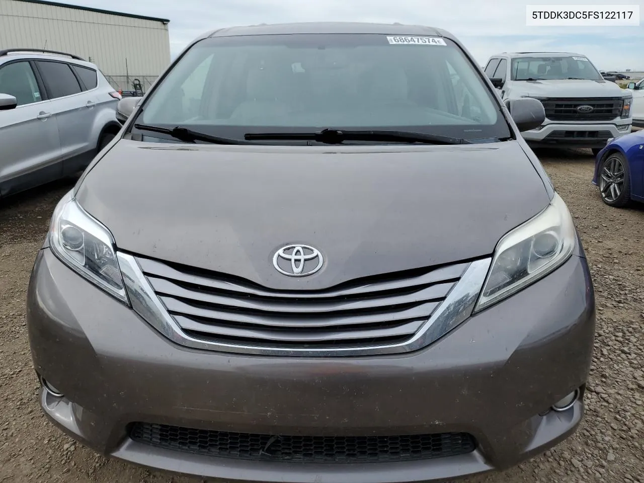 2015 Toyota Sienna Xle VIN: 5TDDK3DC5FS122117 Lot: 68647574