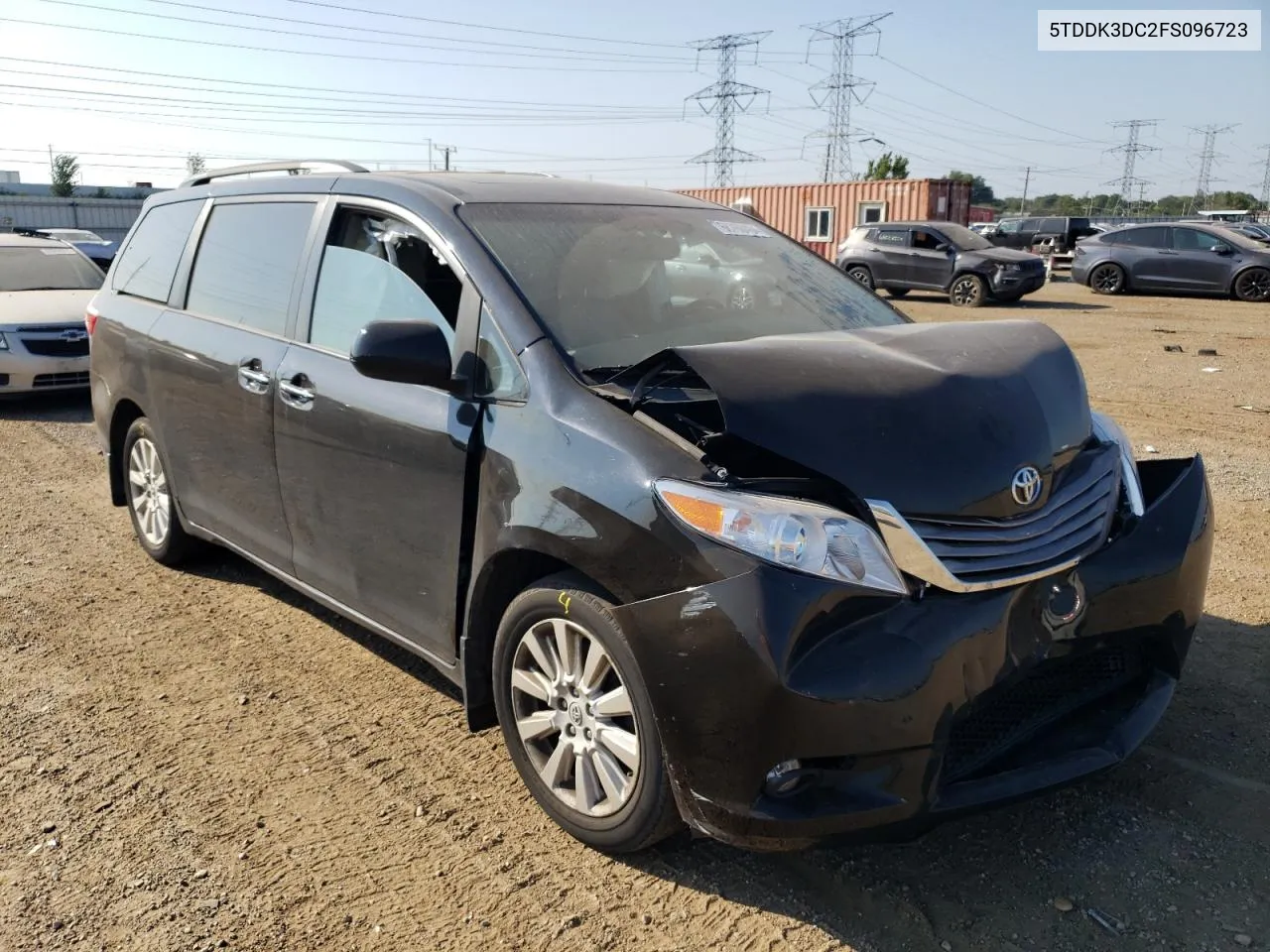 2015 Toyota Sienna Xle VIN: 5TDDK3DC2FS096723 Lot: 68768464