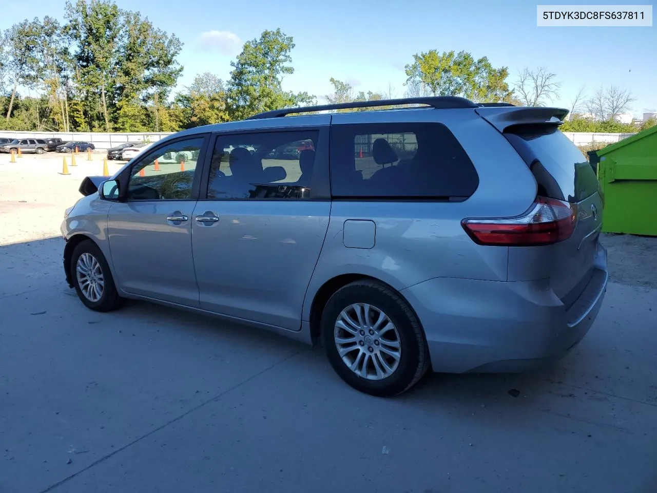 2015 Toyota Sienna Xle VIN: 5TDYK3DC8FS637811 Lot: 69407474