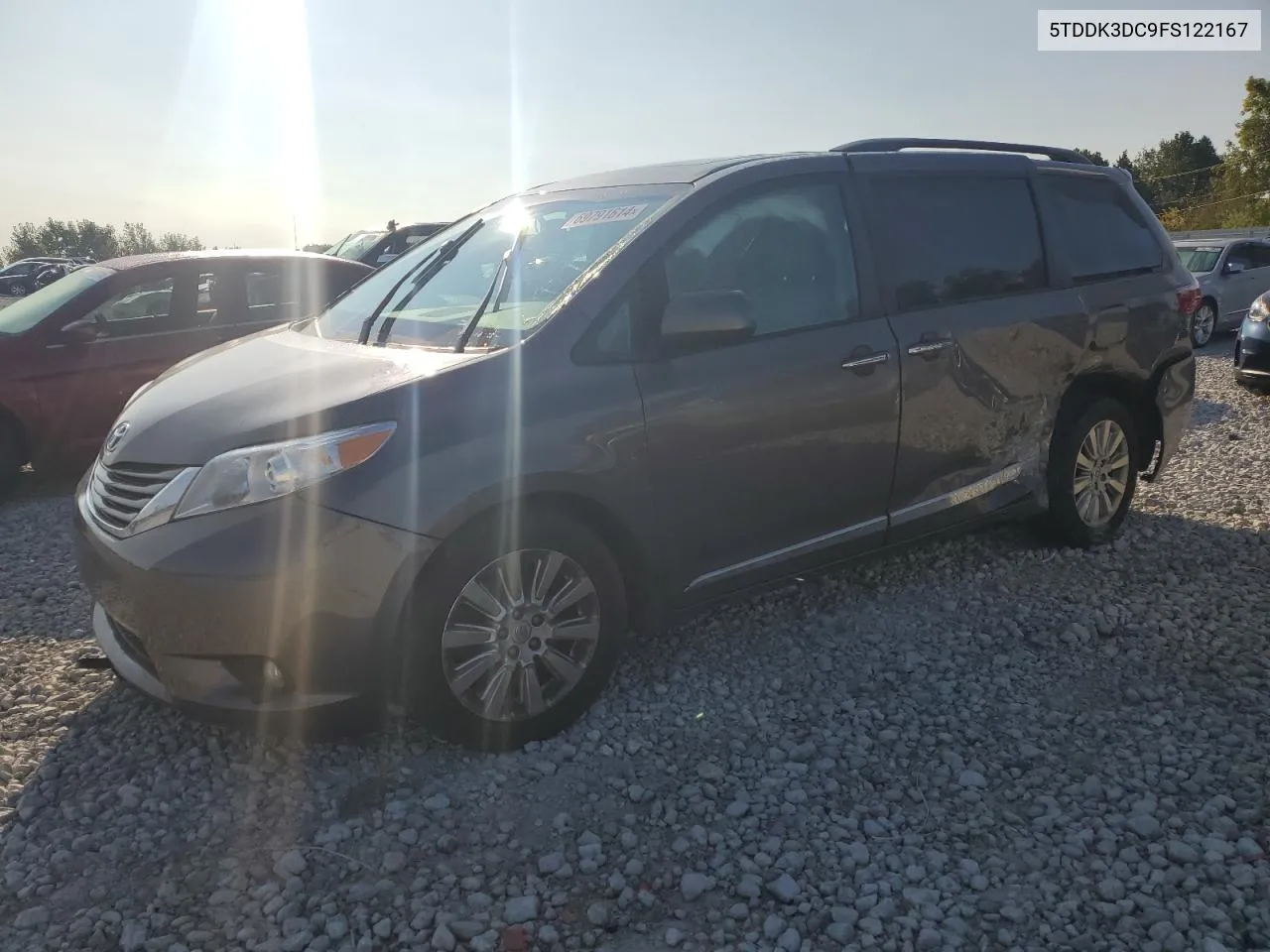 5TDDK3DC9FS122167 2015 Toyota Sienna Xle