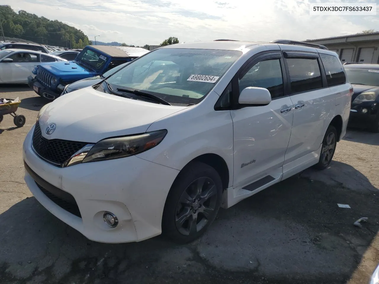 5TDXK3DC7FS633437 2015 Toyota Sienna Sport