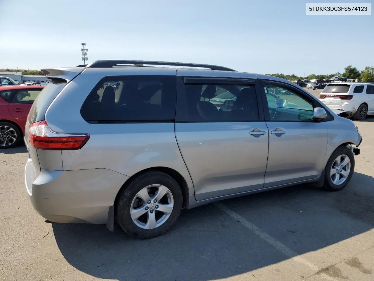 2015 Toyota Sienna Le VIN: 5TDKK3DC3FS574123 Lot: 69928264