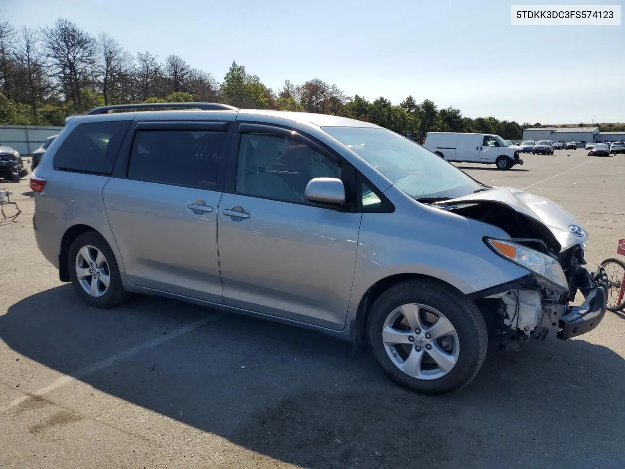 2015 Toyota Sienna Le VIN: 5TDKK3DC3FS574123 Lot: 69928264