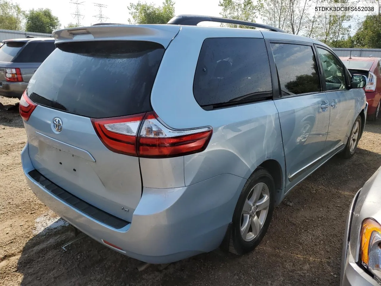 5TDKK3DC8FS652038 2015 Toyota Sienna Le