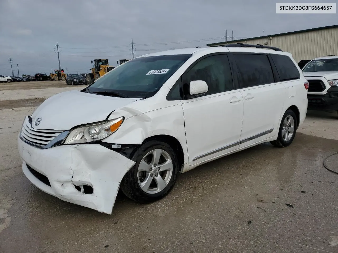 5TDKK3DC8FS664657 2015 Toyota Sienna Le