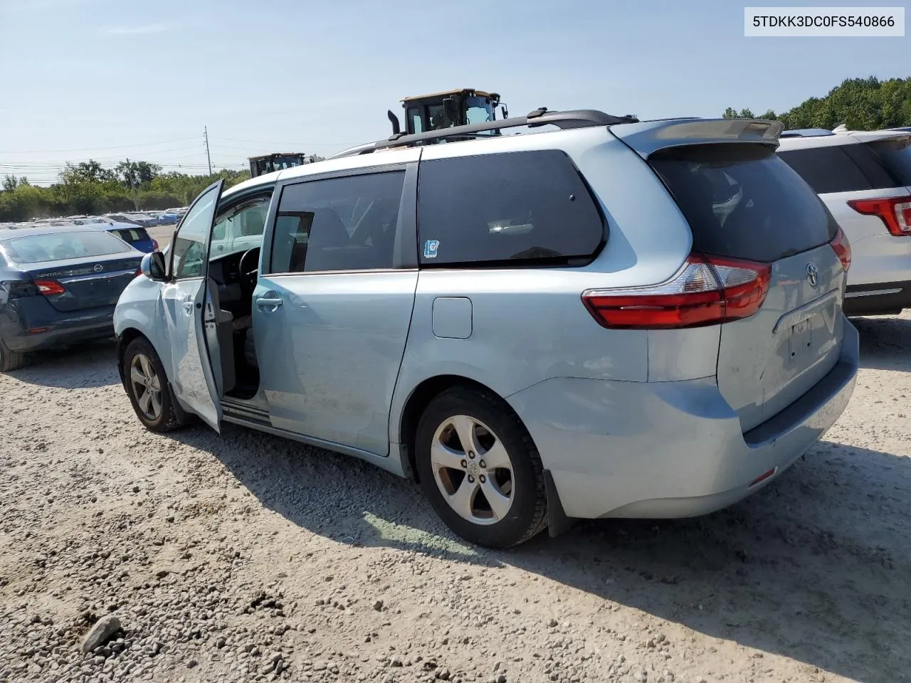 5TDKK3DC0FS540866 2015 Toyota Sienna Le