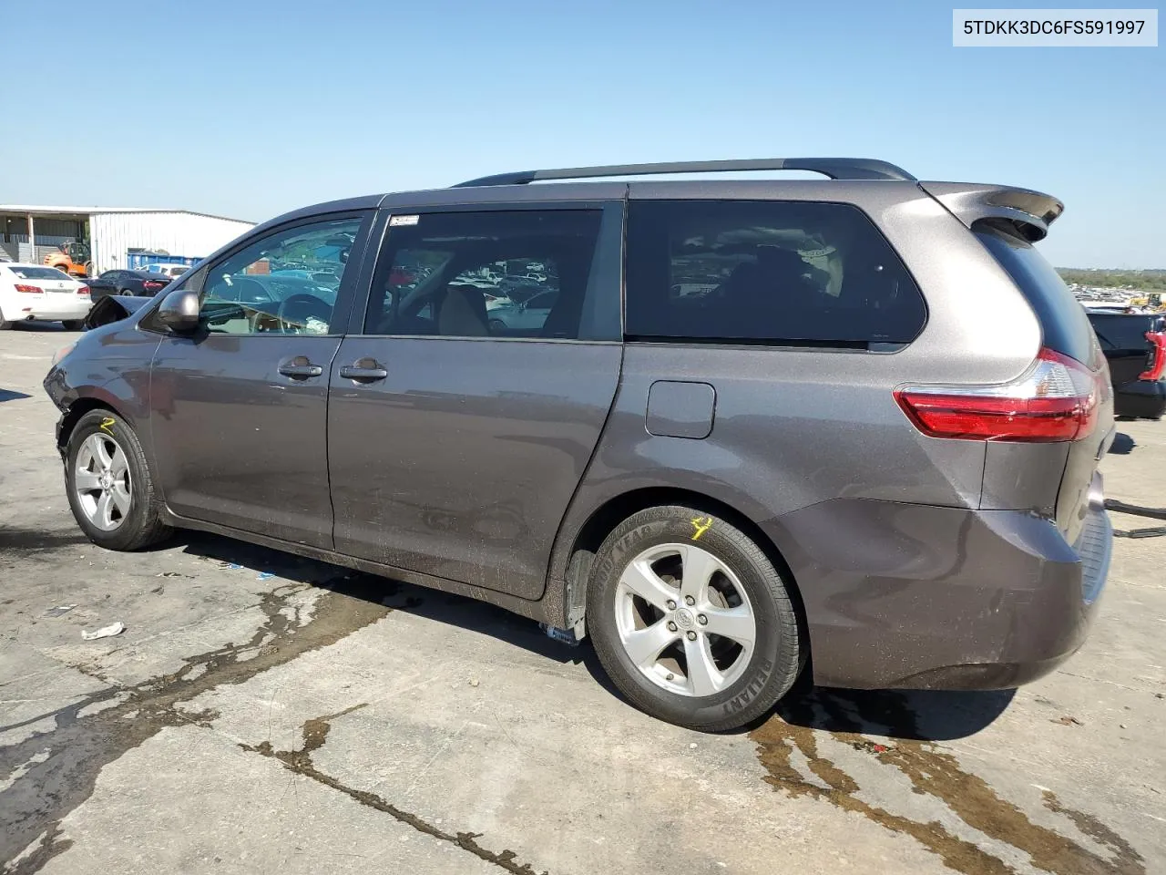 2015 Toyota Sienna Le VIN: 5TDKK3DC6FS591997 Lot: 70648374