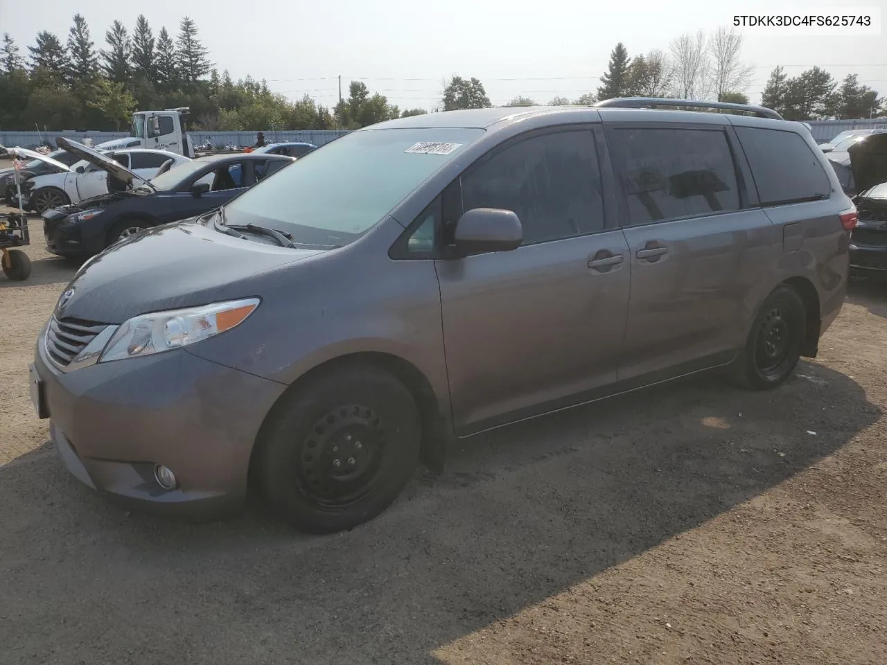 2015 Toyota Sienna Le VIN: 5TDKK3DC4FS625743 Lot: 70995704