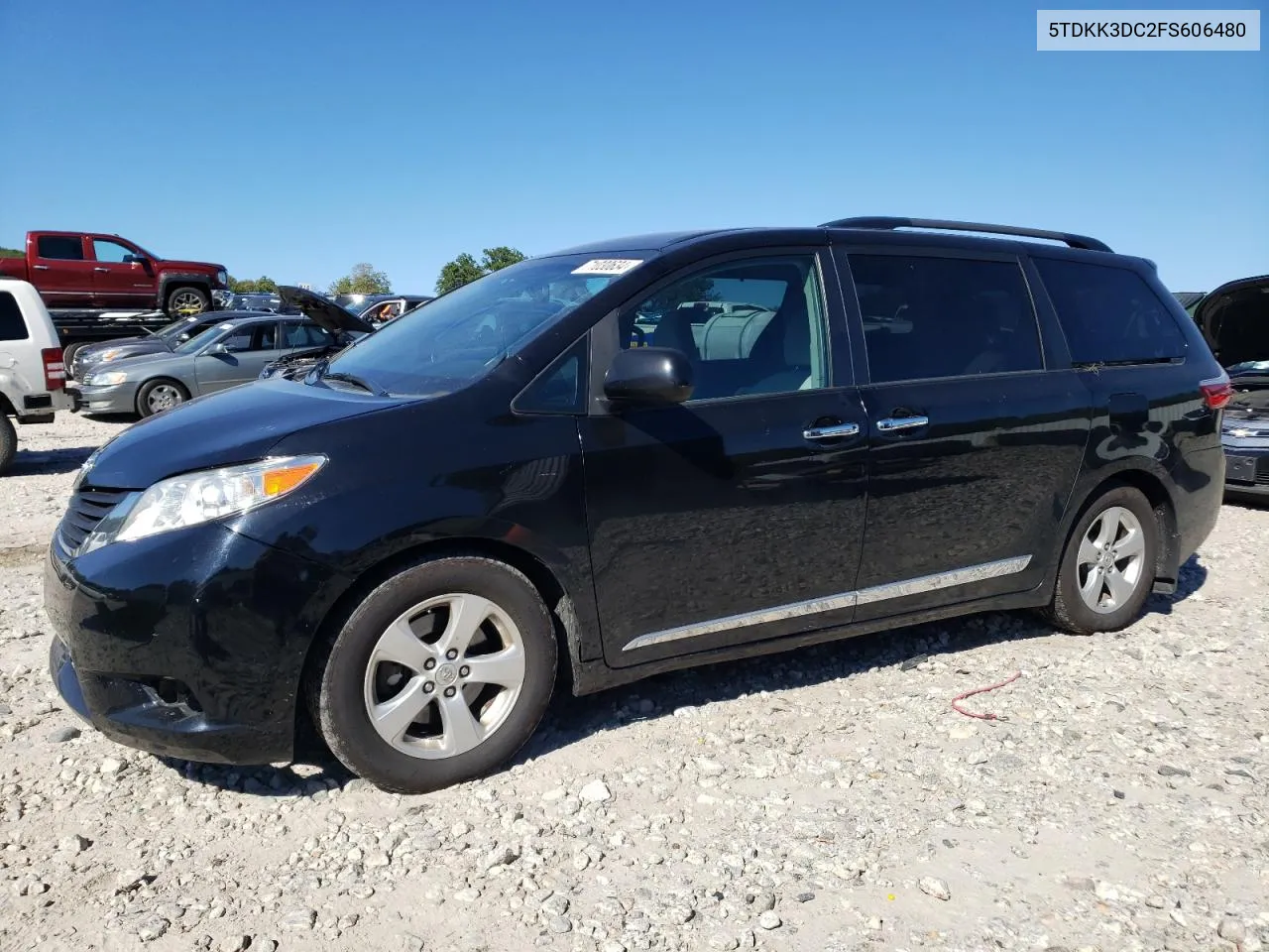 2015 Toyota Sienna Le VIN: 5TDKK3DC2FS606480 Lot: 71030634