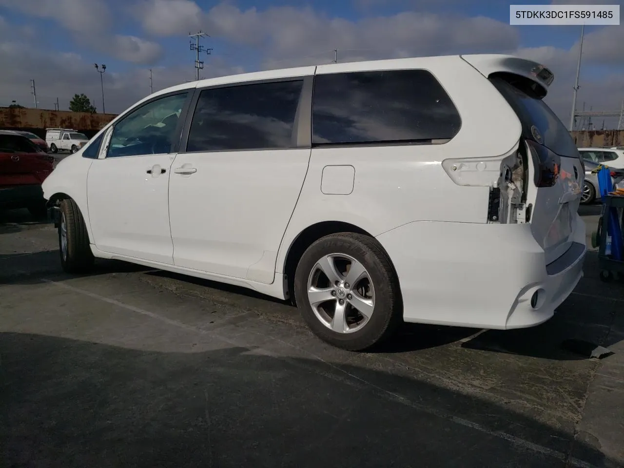 2015 Toyota Sienna Le VIN: 5TDKK3DC1FS591485 Lot: 71068694