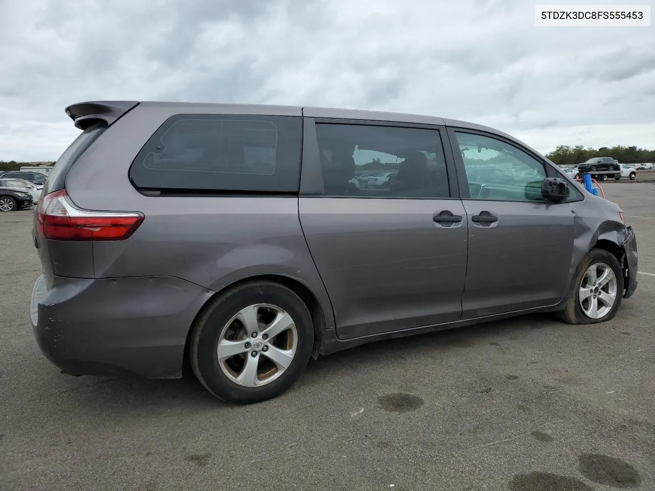 2015 Toyota Sienna VIN: 5TDZK3DC8FS555453 Lot: 71149644