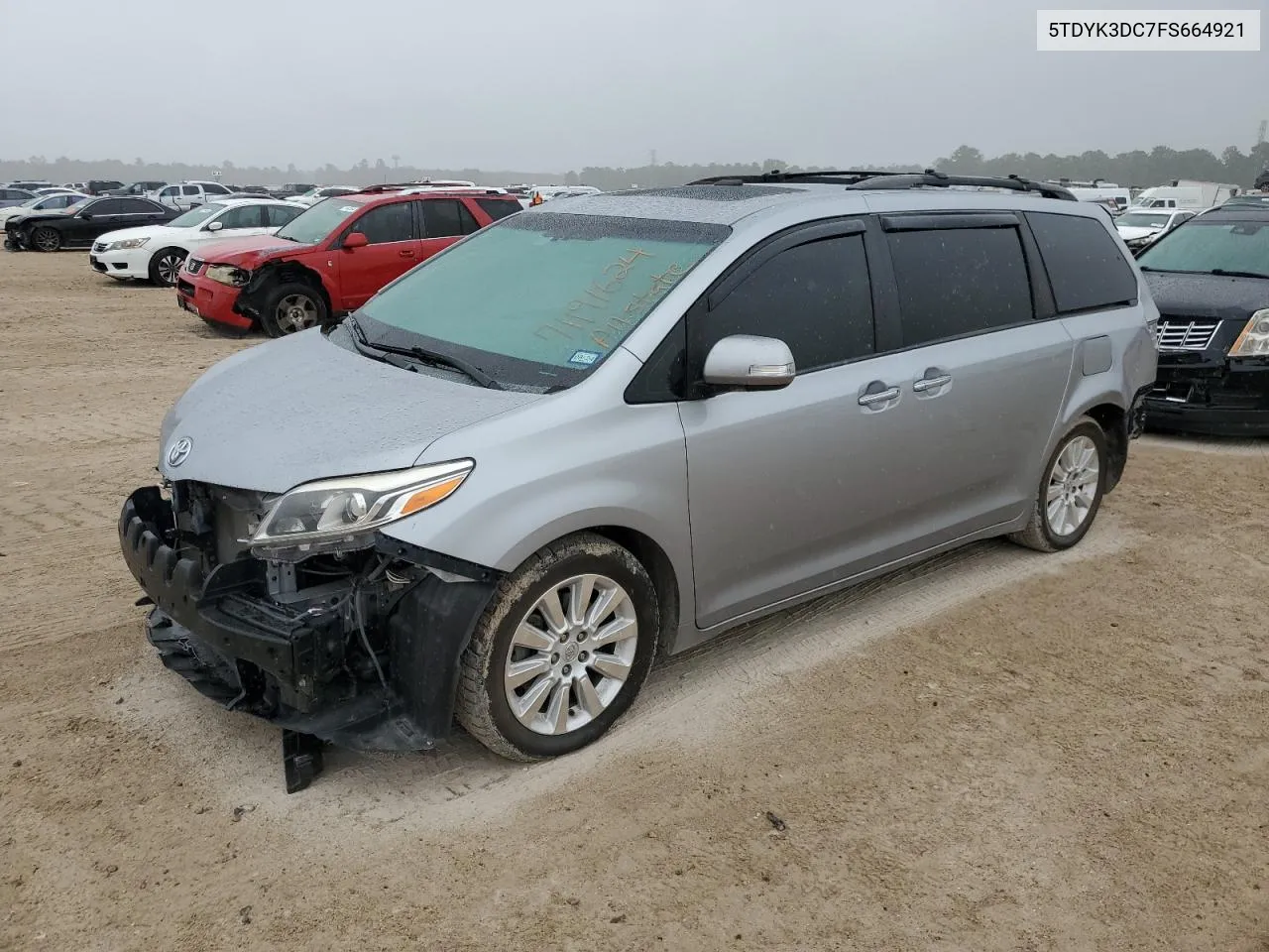 2015 Toyota Sienna Xle VIN: 5TDYK3DC7FS664921 Lot: 71191624