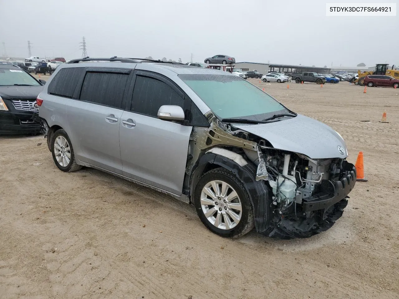 2015 Toyota Sienna Xle VIN: 5TDYK3DC7FS664921 Lot: 71191624