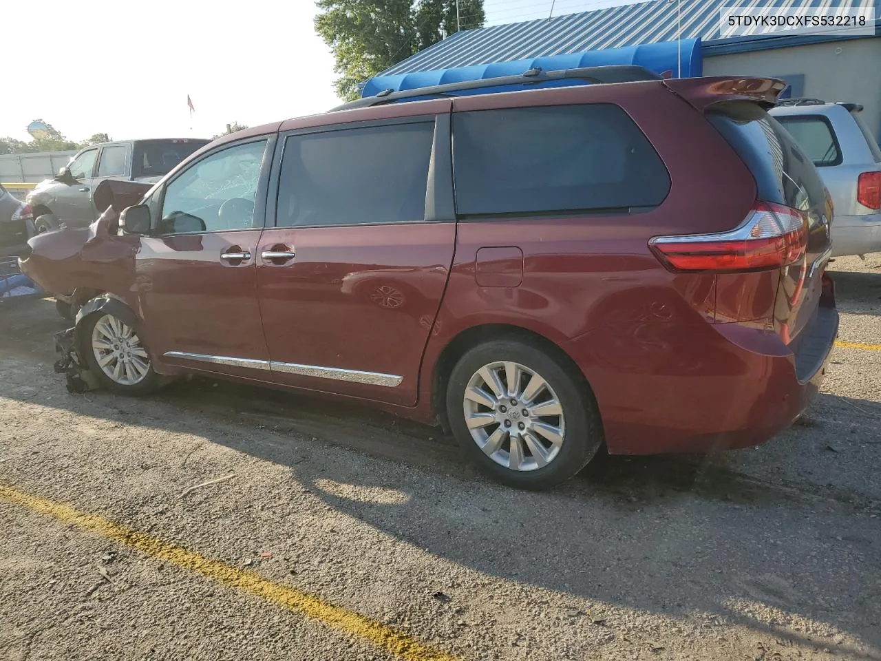 2015 Toyota Sienna Xle VIN: 5TDYK3DCXFS532218 Lot: 71211984