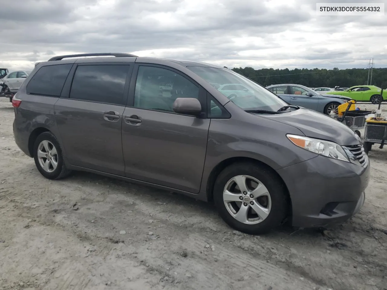 2015 Toyota Sienna Le VIN: 5TDKK3DC0FS554332 Lot: 71711944