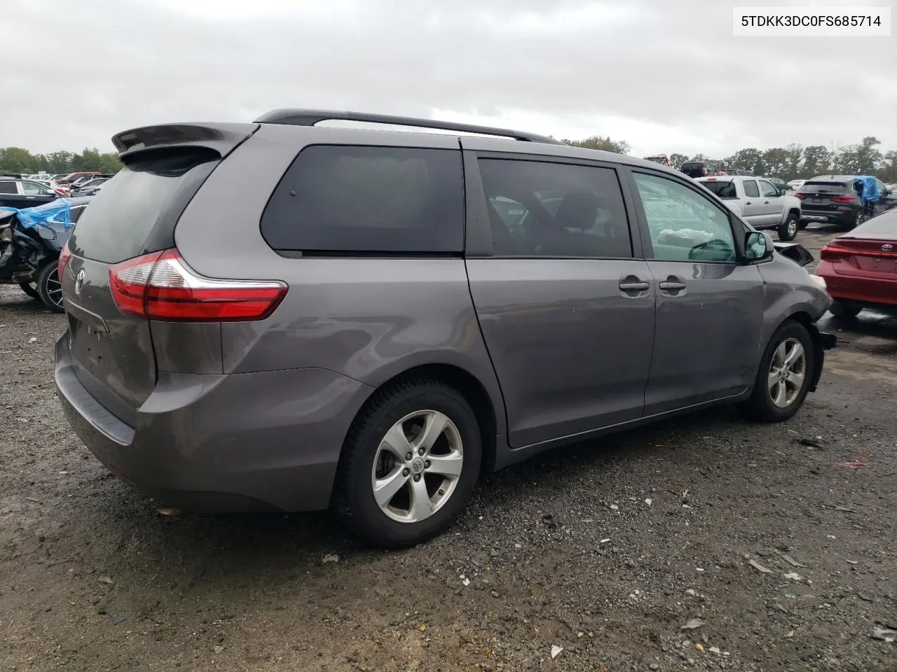 2015 Toyota Sienna Le VIN: 5TDKK3DC0FS685714 Lot: 71875524