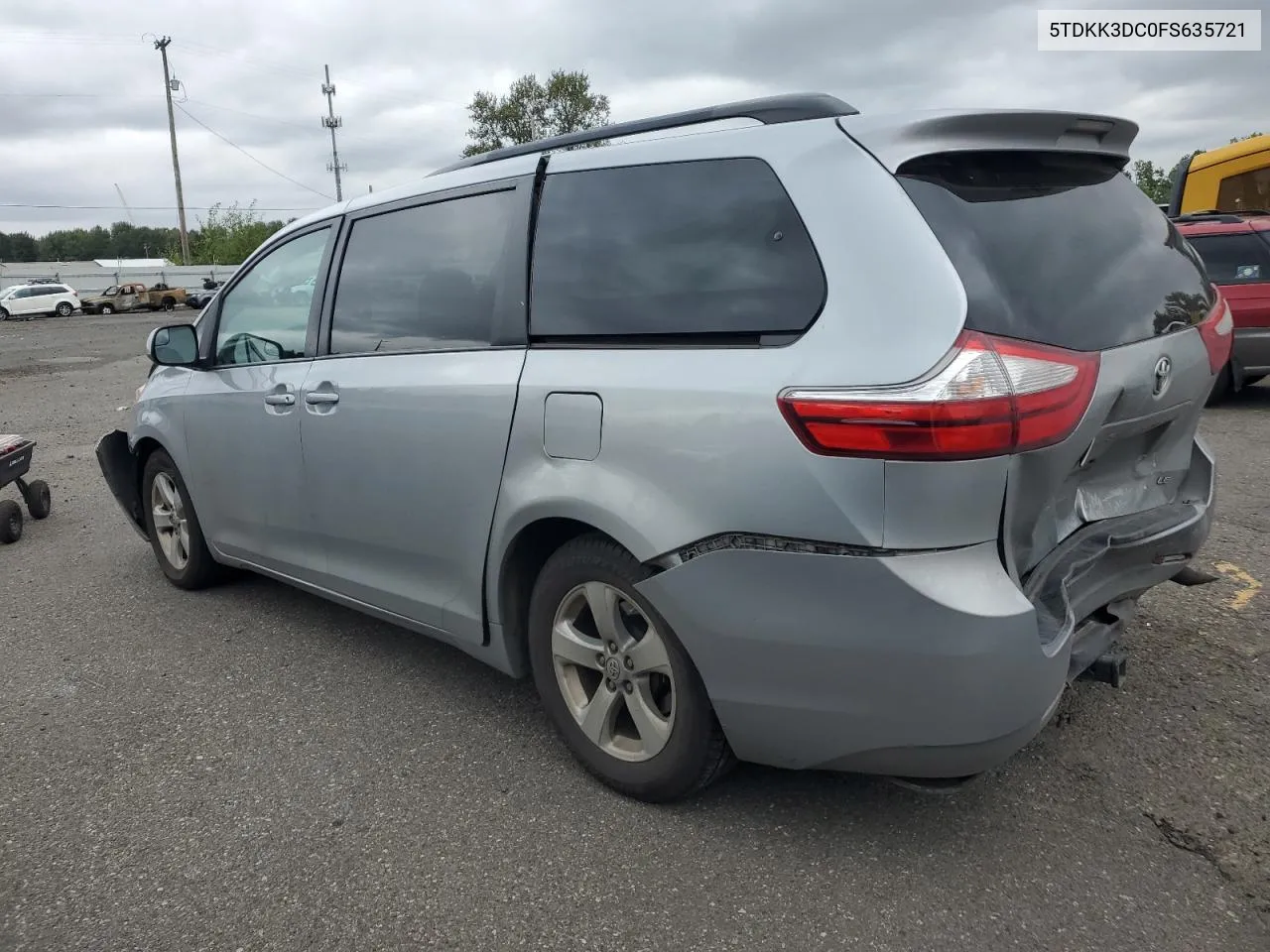 2015 Toyota Sienna Le VIN: 5TDKK3DC0FS635721 Lot: 71877014